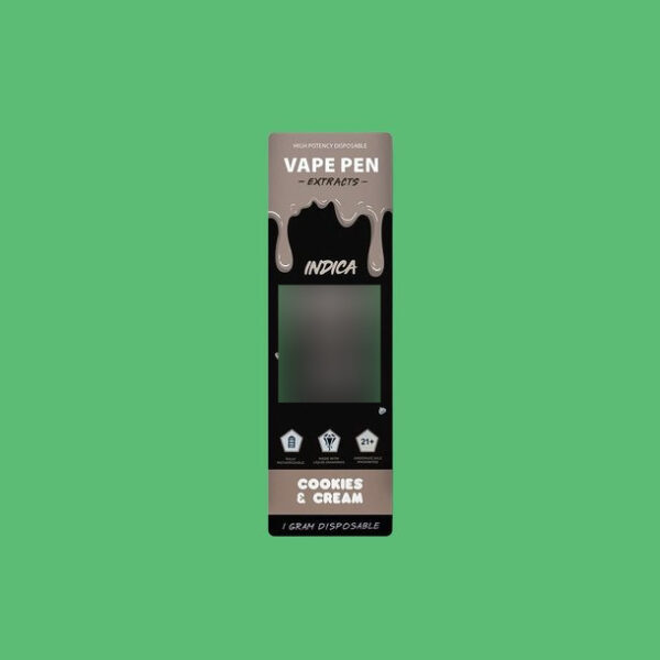 Buy THC Vape Pen Packwoods x Cookies and Cream 1ml (Vapes) - UK online dispensary