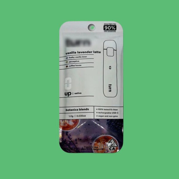 Buy THC Vape Pan 1 ML TURN “Vanilla Lavander Latte” (Vapes) - UK online dispensary
