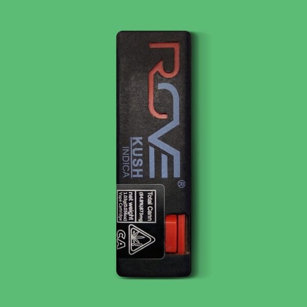 Buy THC Vape Cartridge 1ml RAVE Kush (indica) (Vapes) - UK online dispensary