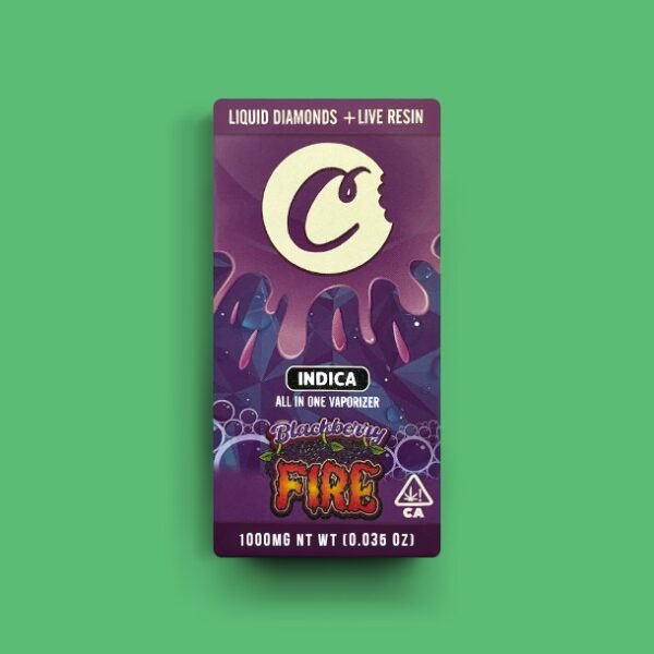 Buy THC VAPE PEN COOKIES Blackberry Fire 1 ML Indica (Vapes) - UK online dispensary